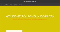 Desktop Screenshot of livinginboracay.com